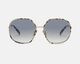 m&oacute; STUDIO 009 SUN, white carey/gold, large