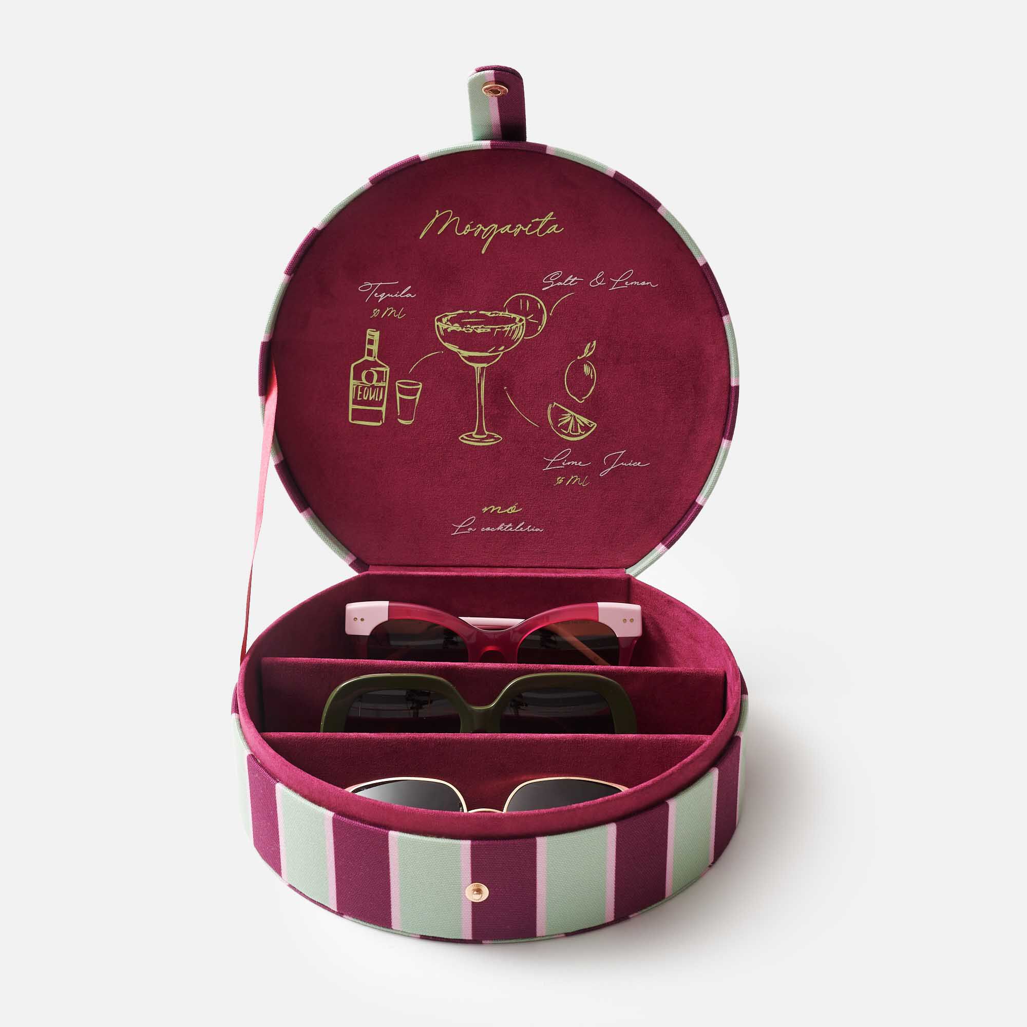 TRAVEL CASE COCKTELERIA MORADO / VERDE